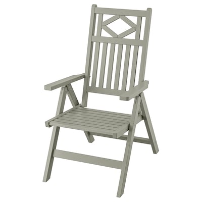 BONDHOLMEN Reclining chair, outdoor, grey