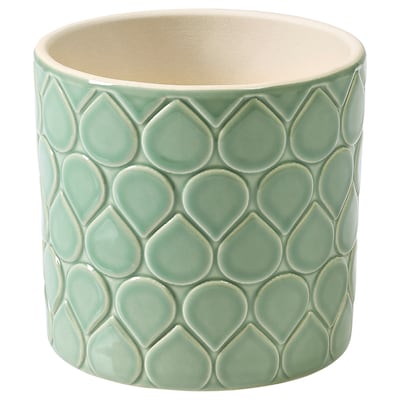 CHIAFRÖN Plant pot, in/outdoor green, 9 cm