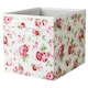 DRÖNA Box, floral patterned, 33x38x33 cm