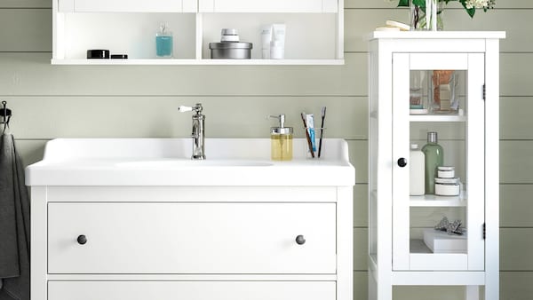 HEMNES bathroom system.