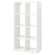 KALLAX Shelving unit, high-gloss white, 77x147 cm