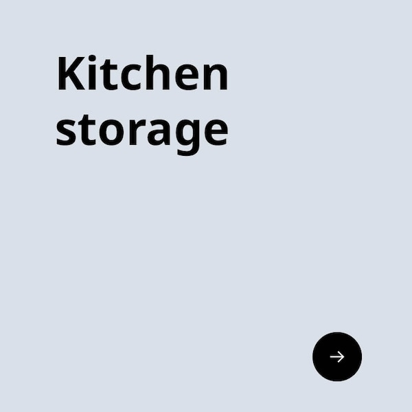 Kitchen storage.