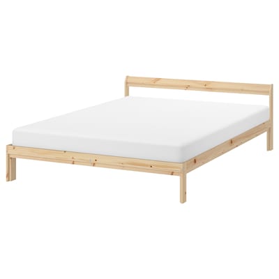 NEIDEN Bed frame, pine/Luröy, Standard Double