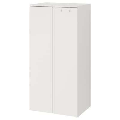 SMÅSTAD Wardrobe, white/white, 60x42x123 cm