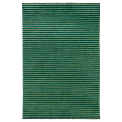 TÅGSPÅR Rug, high pile, green, 200x300 cm
