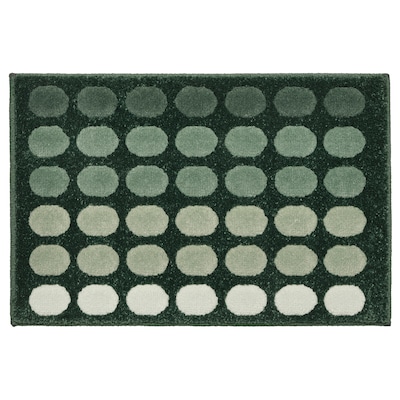 TUNNELBANA Door mat, dark green, 40x60 cm