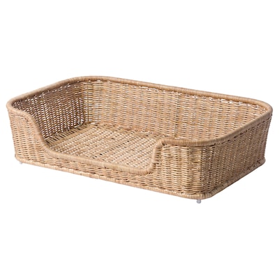 UTSÅDD Dog bed, rattan, 80x50x20 cm