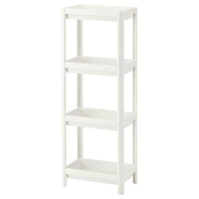 VESKEN Shelf unit, white, 37x23x101 cm