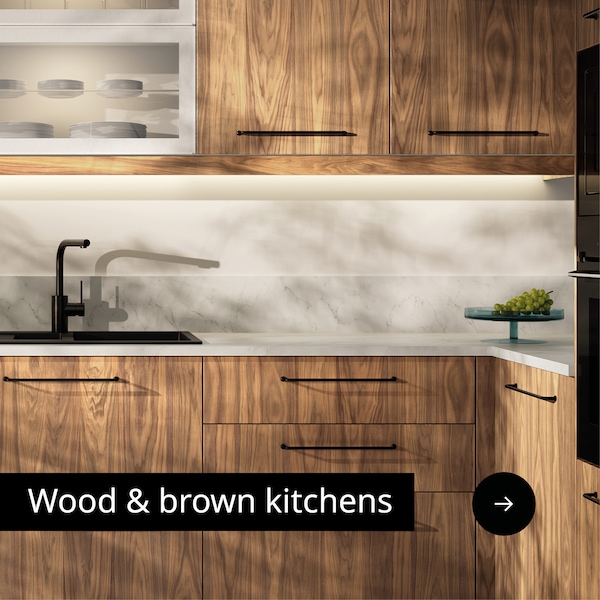wood & brown kitchens